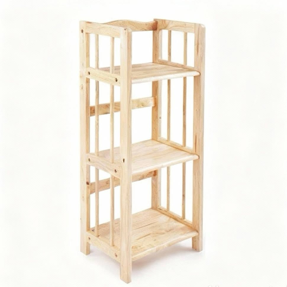 Kệ đa năng gỗ tự nhiên 3 tầng 50cm