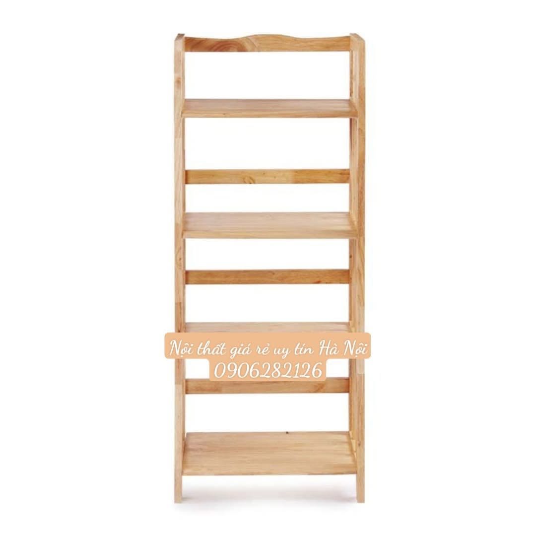 Kệ đa năng gỗ tự nhiên 4 tầng 65cm
