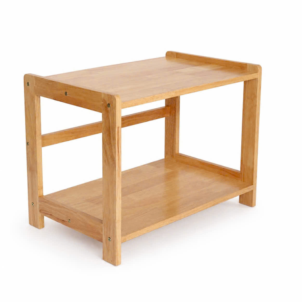 Kệ lò vi sóng gỗ tự nhiên 2 tầng