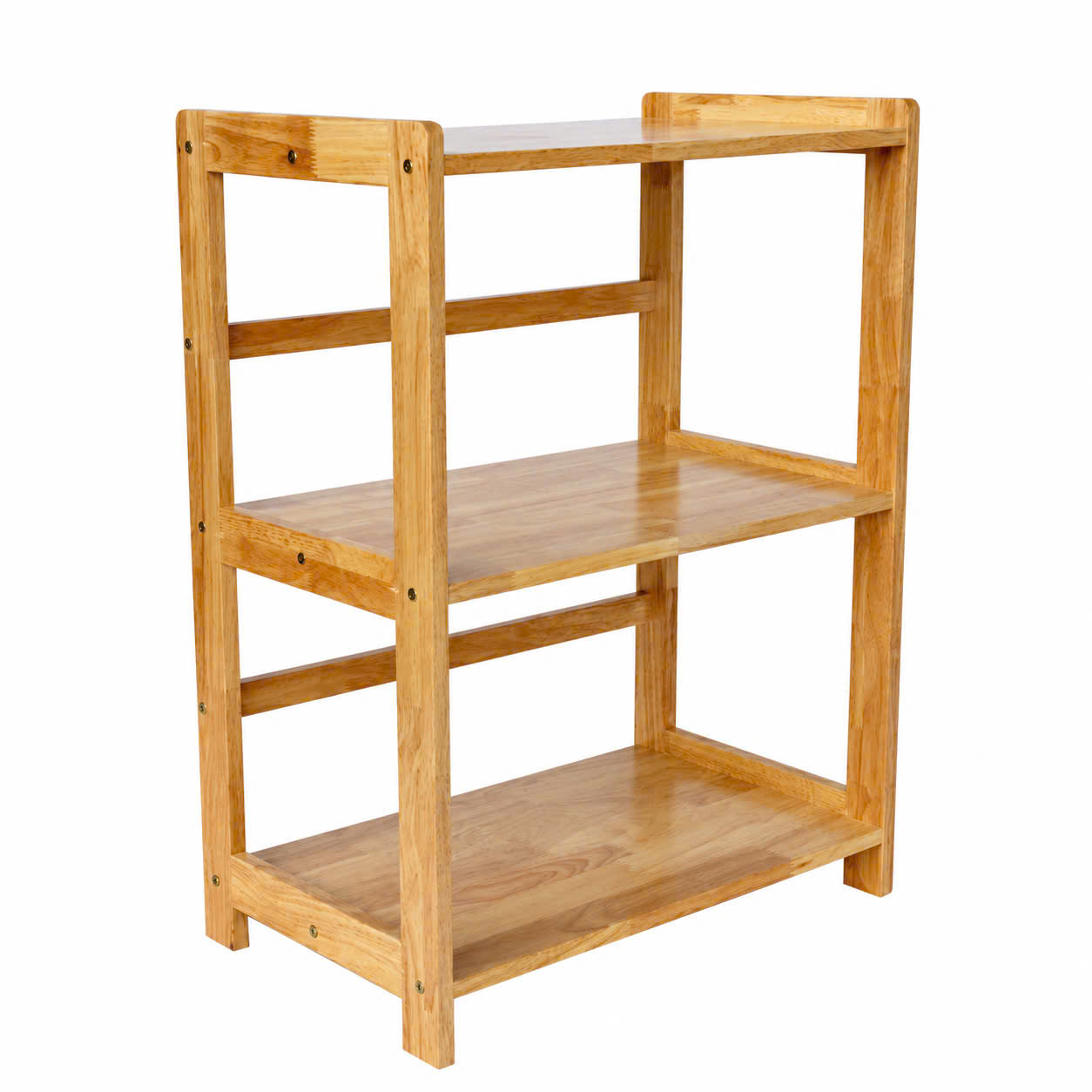 Kệ lò vi sóng gỗ tự nhiên 3 tầng