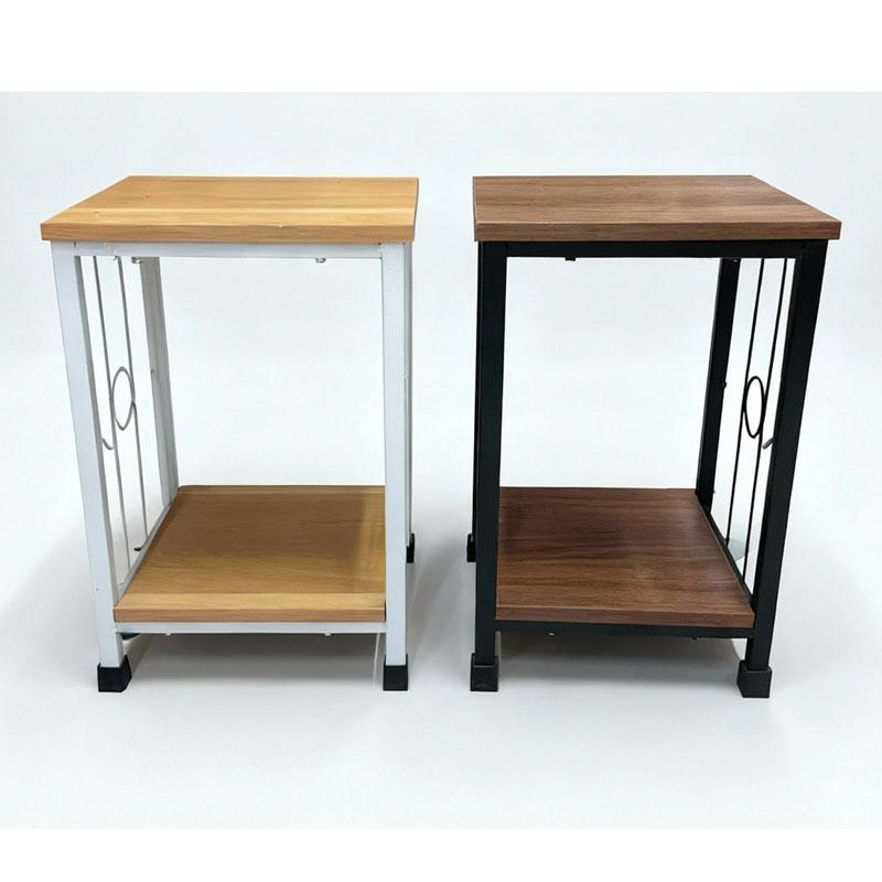 Kệ sắt kết hợp gỗ 2 tấng cao cấp