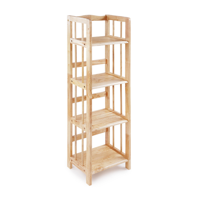 Kệ đa năng gỗ tự nhiên 4 tầng 40cm
