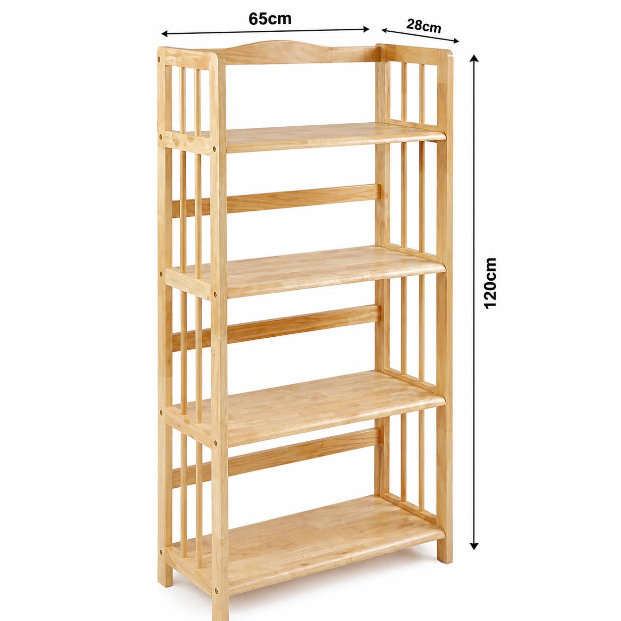 Kệ đa năng gỗ tự nhiên 4 tầng 65cm