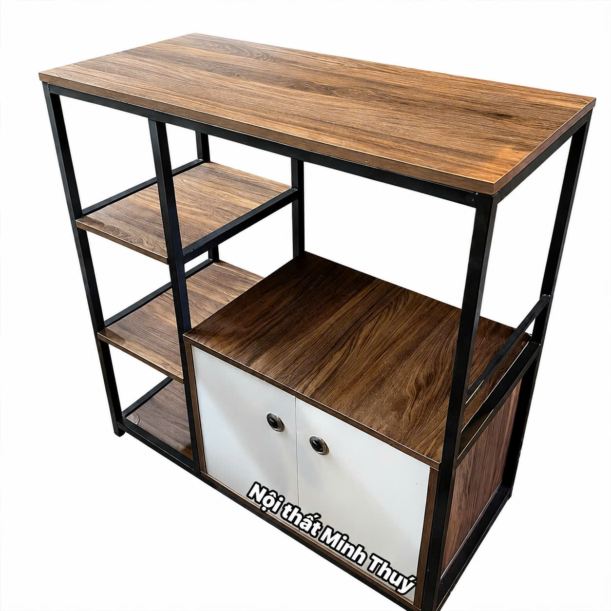 Kệ tủ khung sắt để lò vi sóng, nồi chiên không dầu 90x90cm