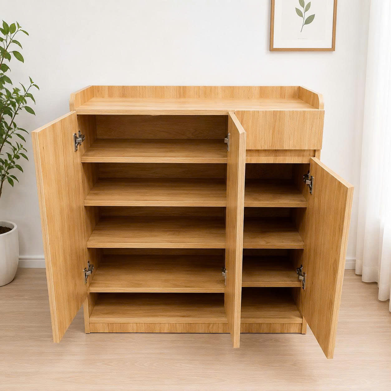 Tủ giày kiêm kệ trang trí 90x1m M1