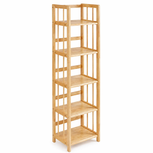 Kệ đa năng gỗ tự nhiên 5 tầng 40cm