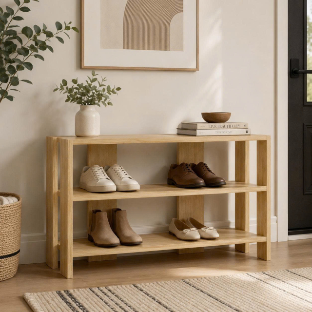 Kệ để giày dép gỗ mdf 60cm, 80cm - K1