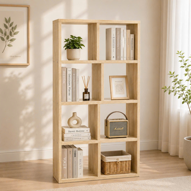 Kệ Giá Sách Đa Năng Hiện Đại 60x1m2 - Đặt ngang dọc, Treo tường để đất linh hoạt