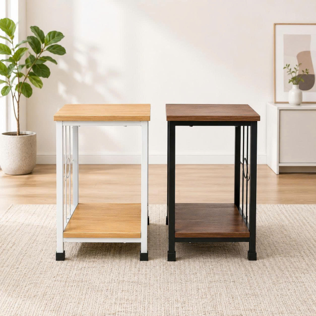 Kệ sắt đôn vuông 2 tầng mini