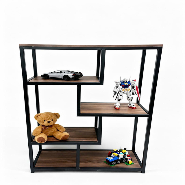 Kệ trang trí khung sắt 90x1m2
