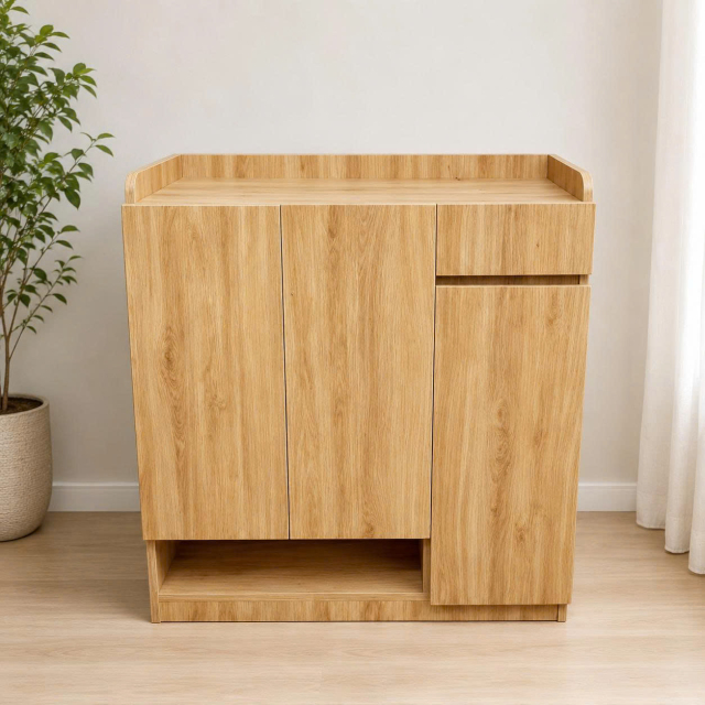 Tủ giày kiêm kệ trang trí 90x1m M1