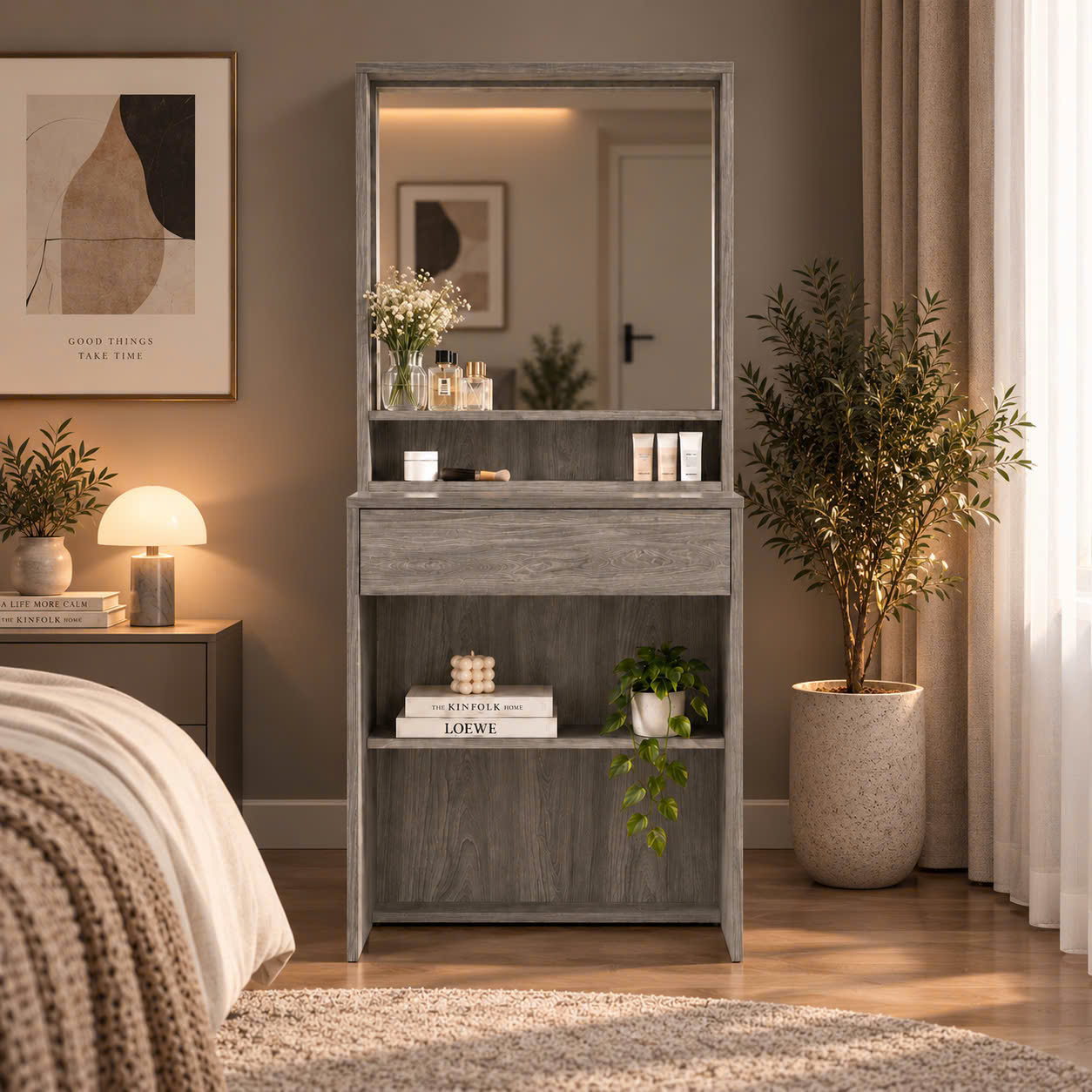 Bàn Trang Điểm Mini 60cm Đẹp, Nhỏ Gọn