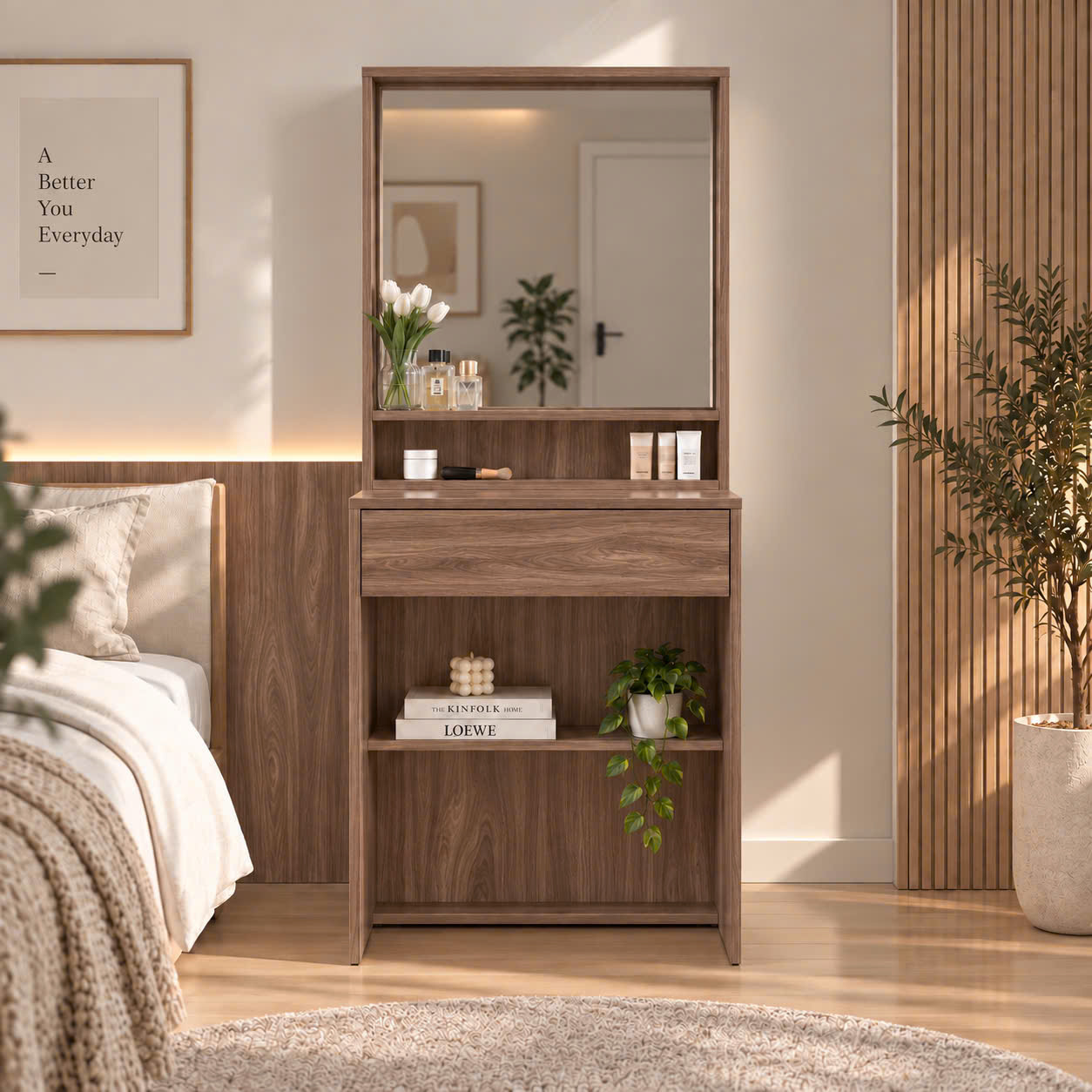Bàn Trang Điểm Mini 60cm Đẹp, Nhỏ Gọn