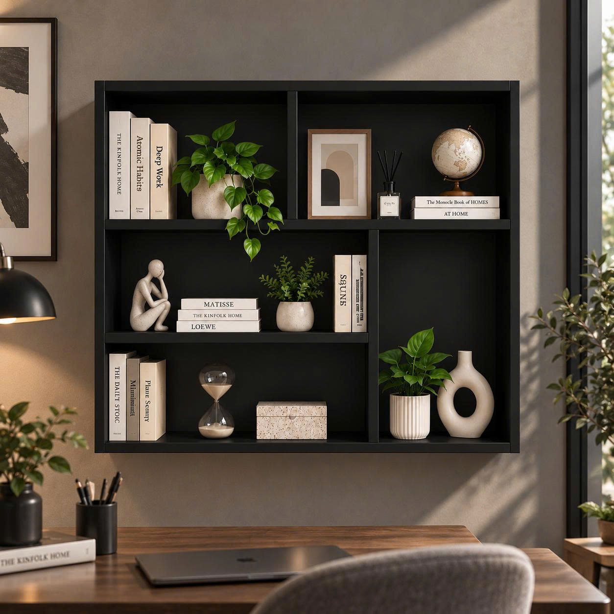 Giá Sách Đa Năng Treo Tường, Để Sách Và Đồ Decor - GSTM78