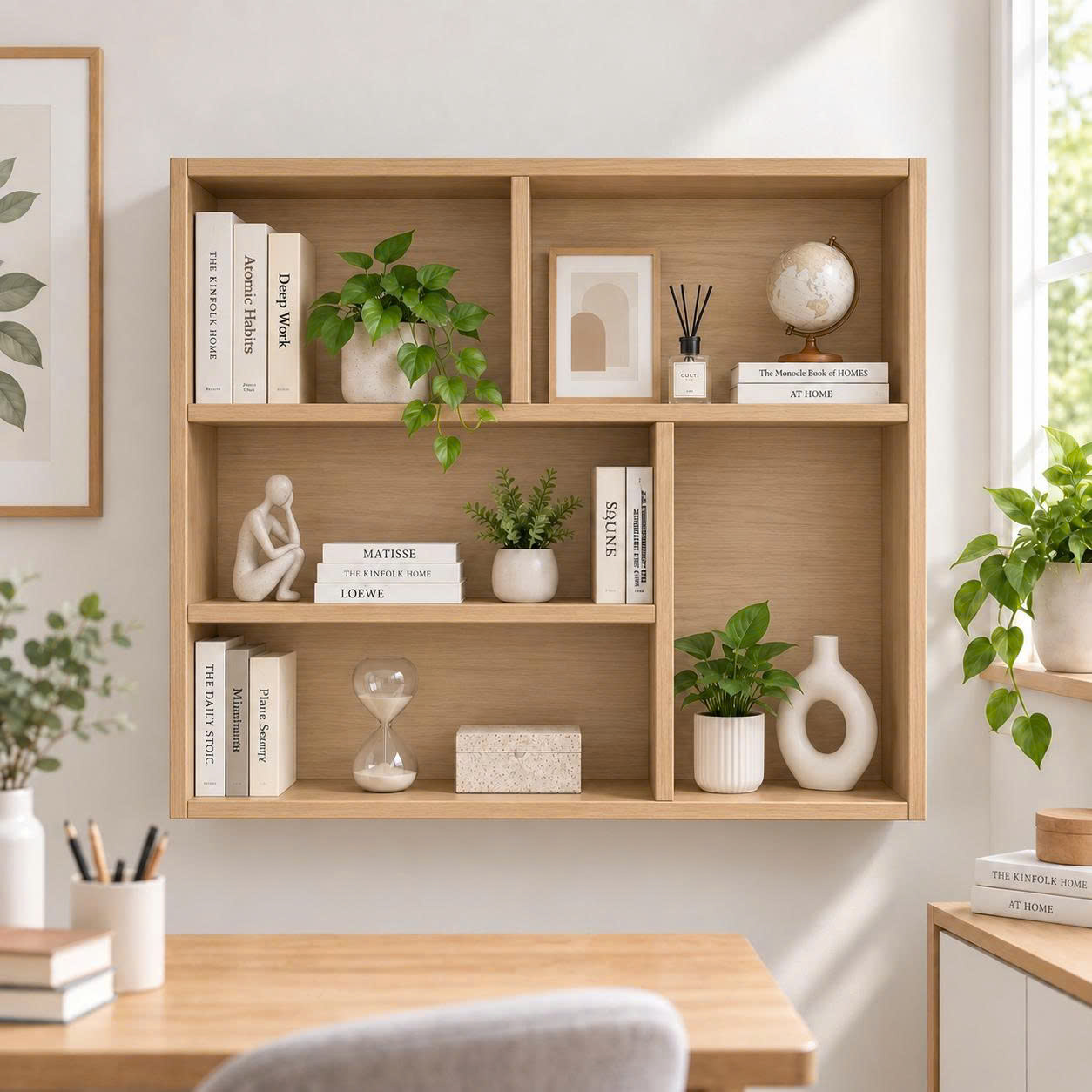 Giá Sách Đa Năng Treo Tường, Để Sách Và Đồ Decor - GSTM78