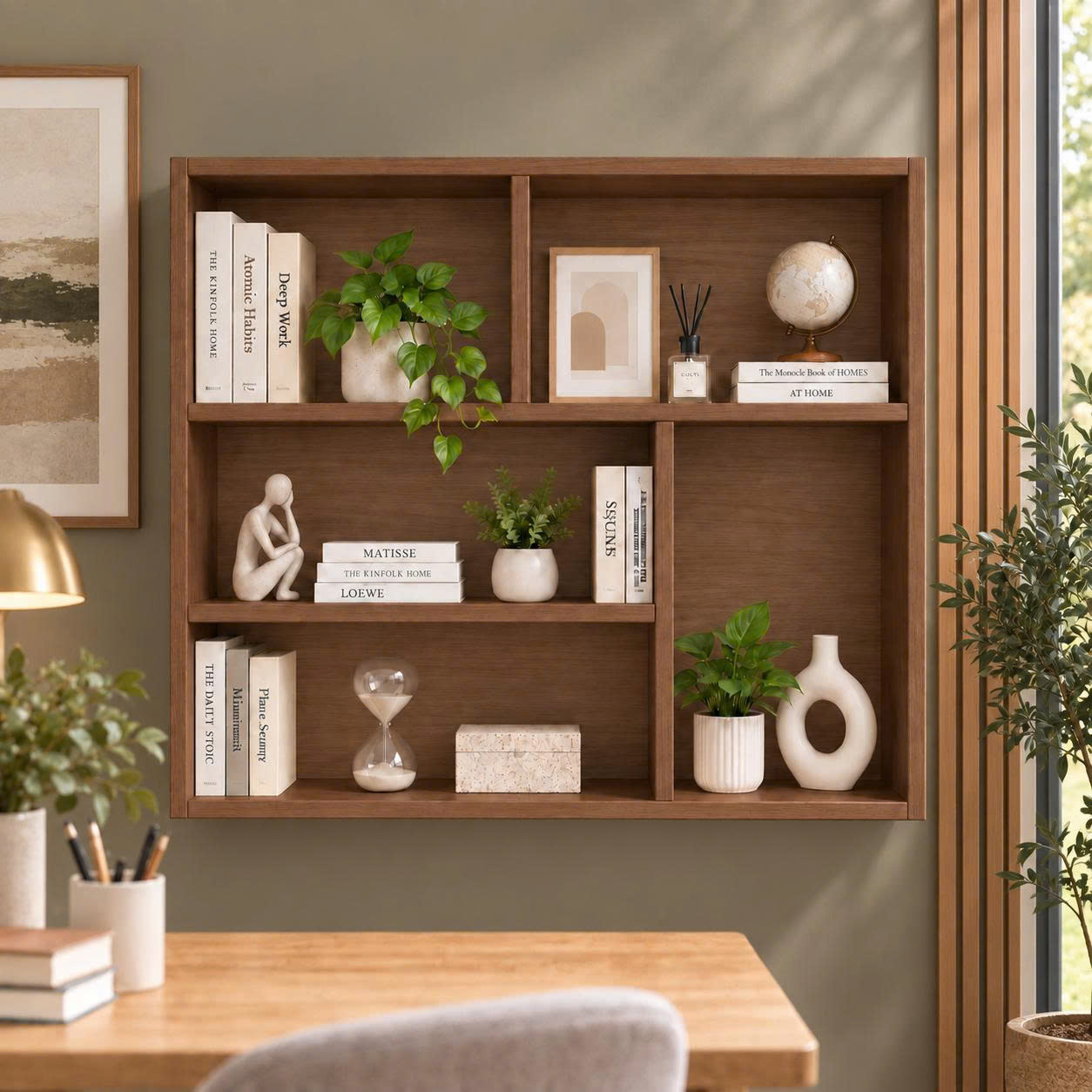 Giá Sách Đa Năng Treo Tường, Để Sách Và Đồ Decor - GSTM78