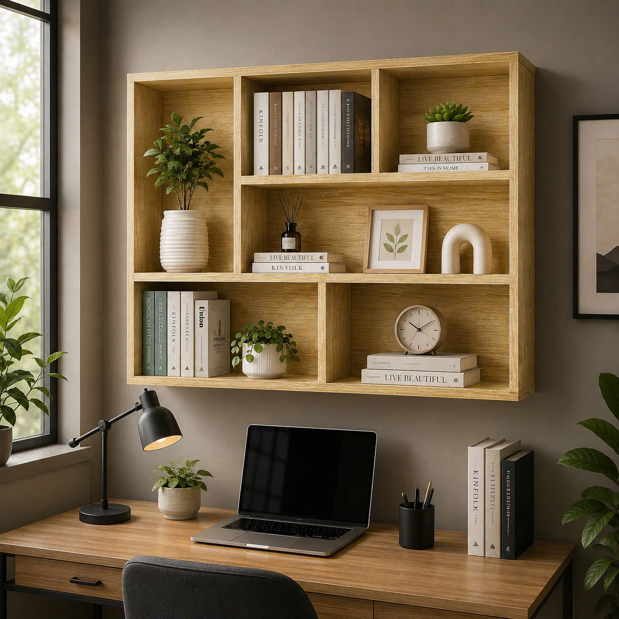 Giá sách, trang trí, đa năng gỗ MDF 80x1m2