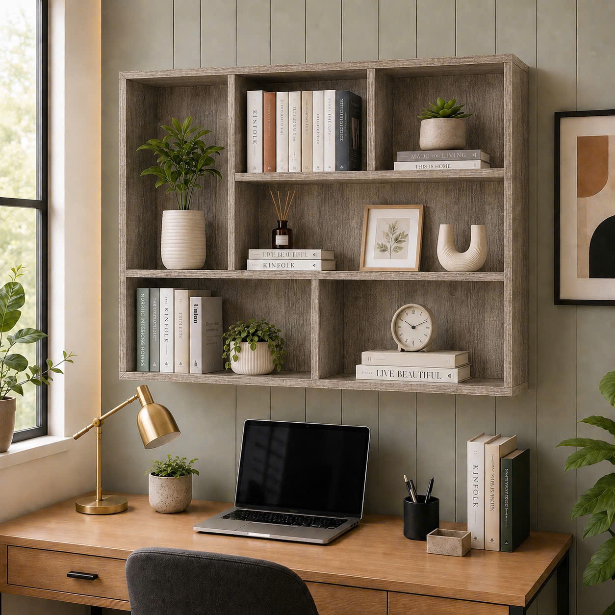 Giá sách, trang trí, đa năng gỗ MDF 80x1m2