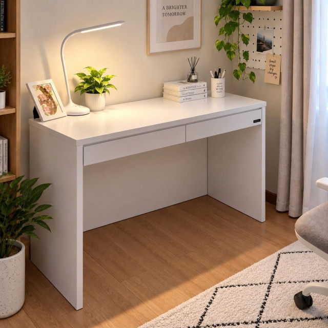 Bàn Học – Làm Việc Gỗ MDF 2 Ngăn Kéo Hiện Đại