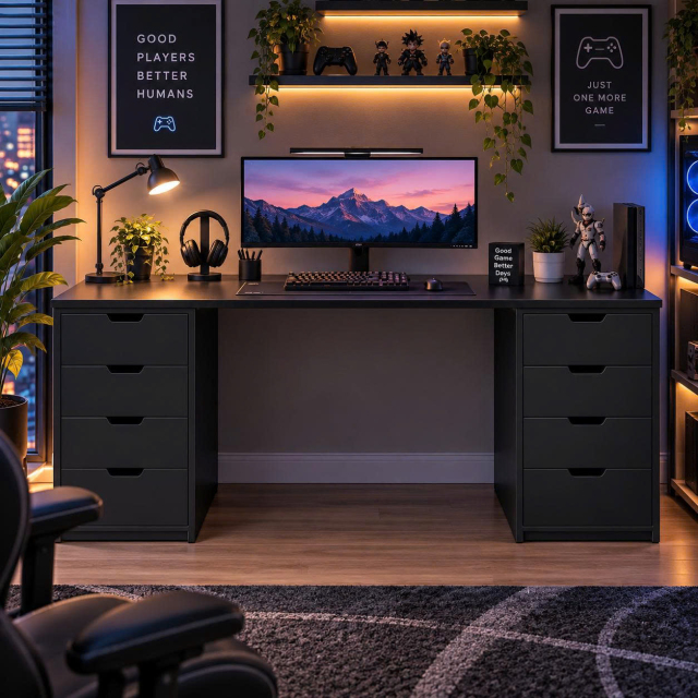 Bàn Học, Gaming, Làm Việc IKEA 60x1m6
