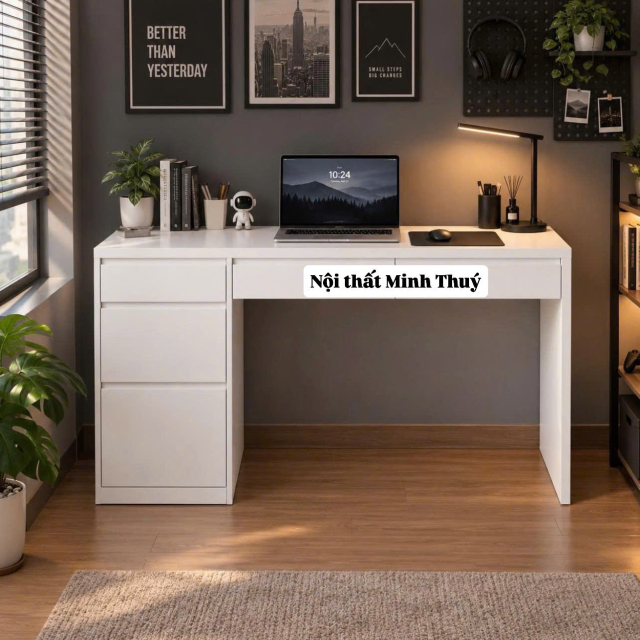 Bàn làm việc đa năng kèm ngăn kéo – Thiết kế hiện đại